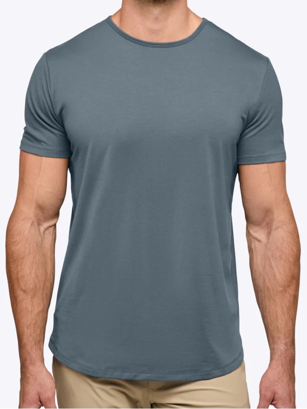 Cuts Curve Hem Tshirt